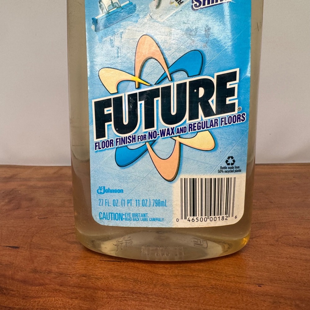 Vintage 1998 SC Johnson Future Acrylic Floor Finish Polish 27oz 90% Gloss - Picture 2 of 5